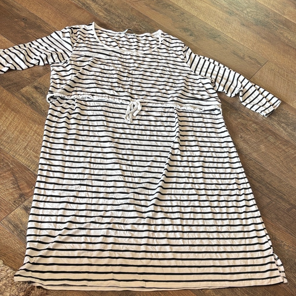Striped Nursing Dress